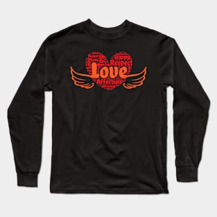 Loving heart has wings Long Sleeve T-Shirt